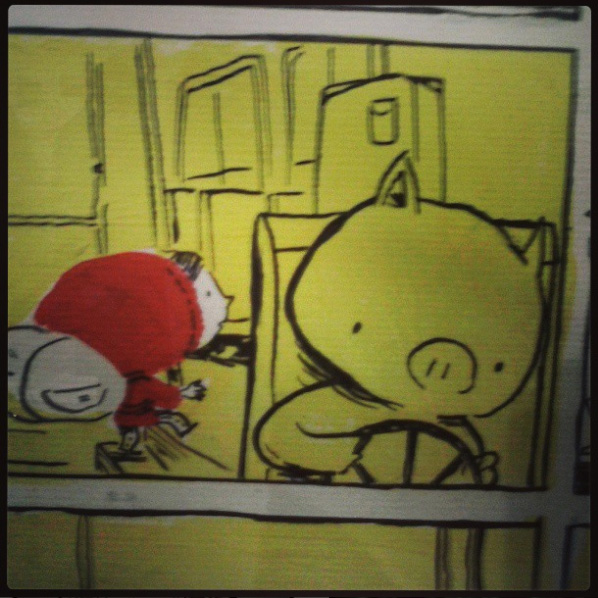 Piggy comic at Chicks on comics ... i forgot the artist's name ... :(